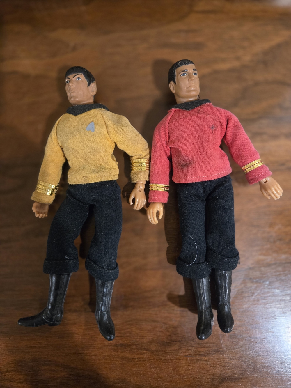 2 Vintage 1970s Mego Star Trek Action Figures Mr Spock